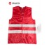 HI VIS RED SAFETY WAISTCOATS